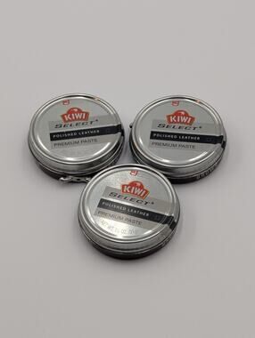 3-Pack Kiwi Select Polished Leather Premium Paste Brown 1⅛ oz Each New